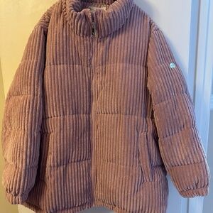 UGG (Koolaburra by UGG) Pale Pink Corduroy Puffer Coat
